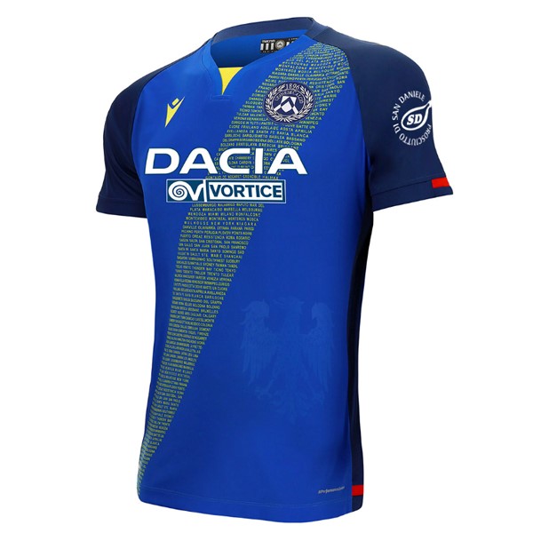 Tailandia Camiseta Udinese Replica Segunda Ropa 2020/21 Azul